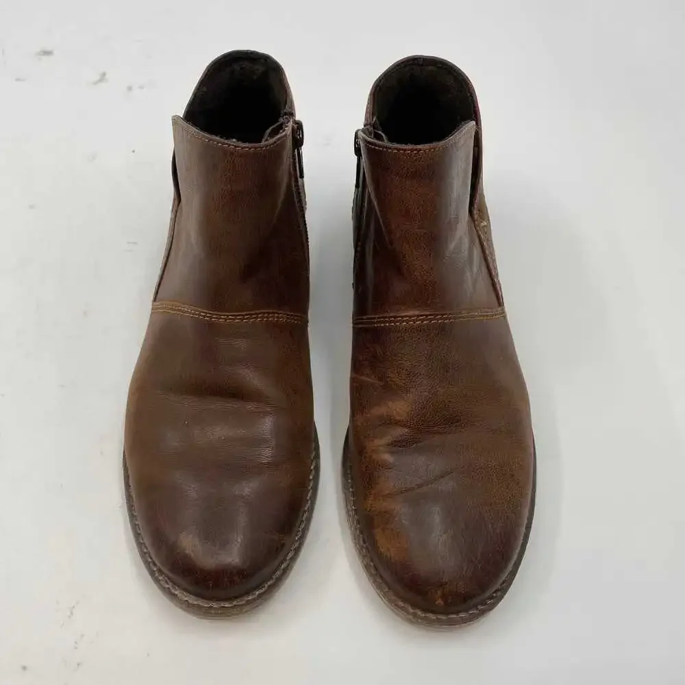 Josef Seibel Brown Leather Bootie | EU39 Regular for Women